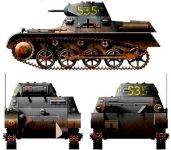 Силуэты Sd.Kfz.101 Pz.Kpfw I Ausf.A