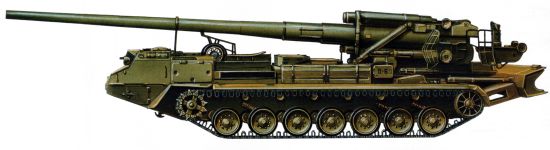 Силуэт САУ 2С7 «Пион»