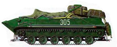 Силуэт БТР-Д с ПРСМ-925
