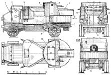 Чертеж бронеавтомобиля Гарфорд-Путилов