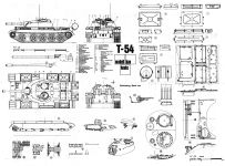 Чертеж танка Т-54