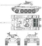 Чертеж танка Т-54-2