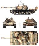 Силуэт танка Т-55А