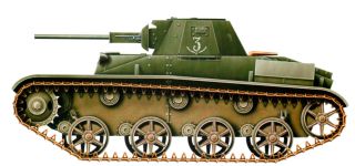 Силуэт легкого танка Т-60 образца 1942 года