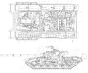 Чертеж танка Т-90