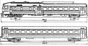 Чертеж дизель-поезд ДР-1А