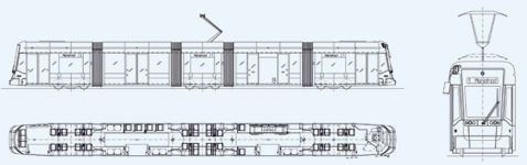Чертеж Stadler Variobahn Austria
